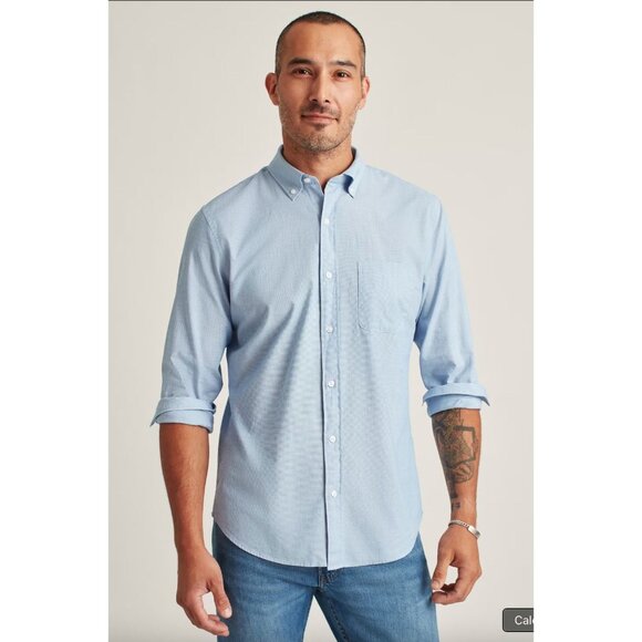NWT Bonobos Everyday Shirt Summer Weight Chambray Slim Belle Grade Check - Picture 2 of 6